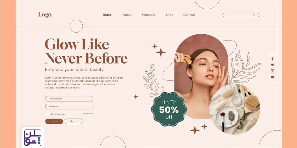 طراحی سایت آرایشی و زیبایی با پشتیبانی سریع